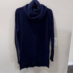 Nanette Lepore 100% 2-PLY Cashmere Deep Blue Sweater Women’s Size M cozy